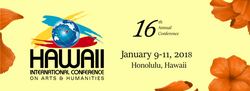 Hawaii International Conference on Arts and Humanities, January 9-11, 2018, Honolulu, Hawaii
